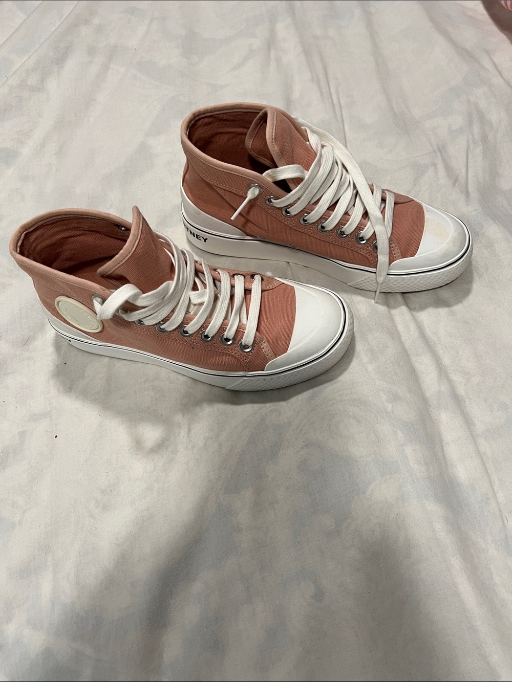 Stella McCartney Dusty Rose High-Top Sneakers